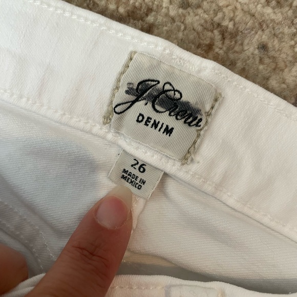 J. Crew 8”  Toothpick Jeans in White size 26 - Picture 3 of 11